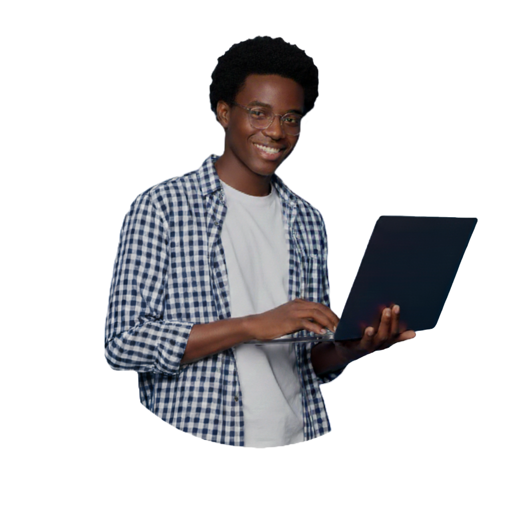 Person with laptop